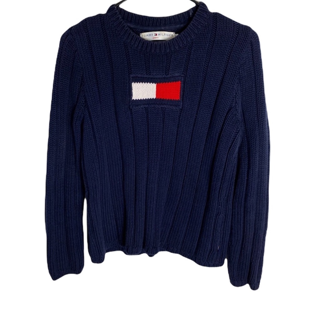 Vintage | Tommy Hilfiger | Knit Flag Logo Sweater